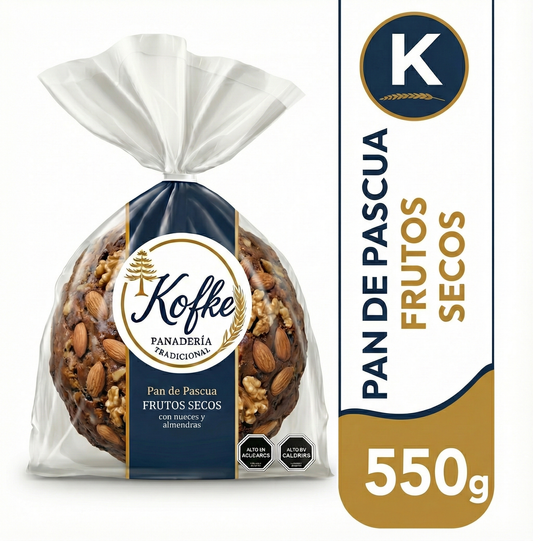 Pan de Pascua Frutos Secos Kofke – Nueces y Almendras