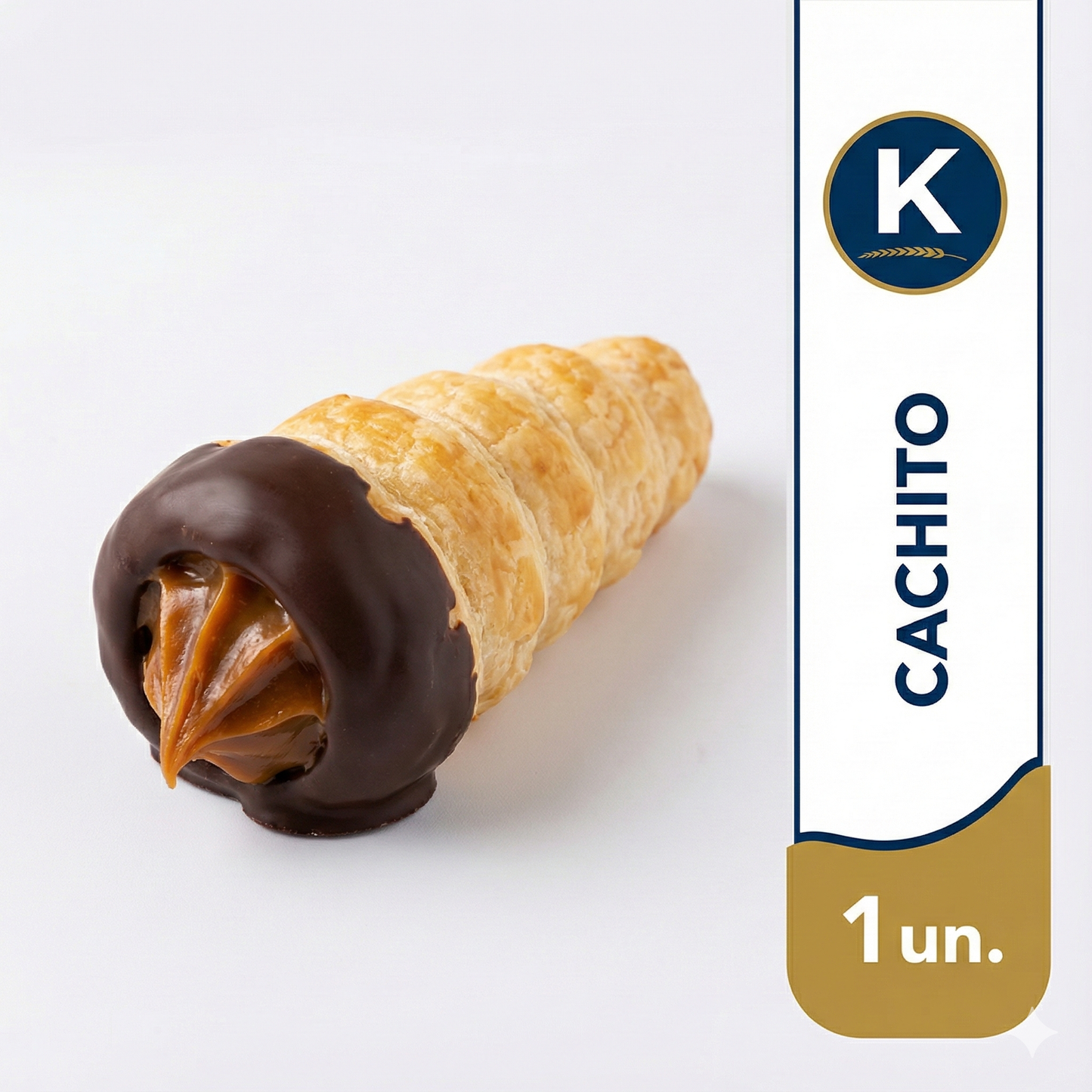 Cachito Mil Hojas Bañado en Chocolate Kofke